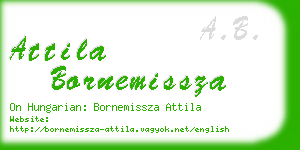 attila bornemissza business card